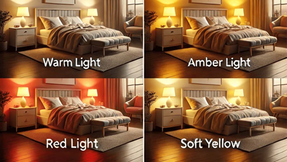 What color LED light is best for sleeping?