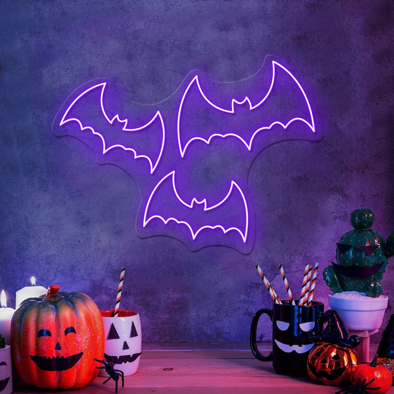 2025 Bats  Halloween Led Neon Sign