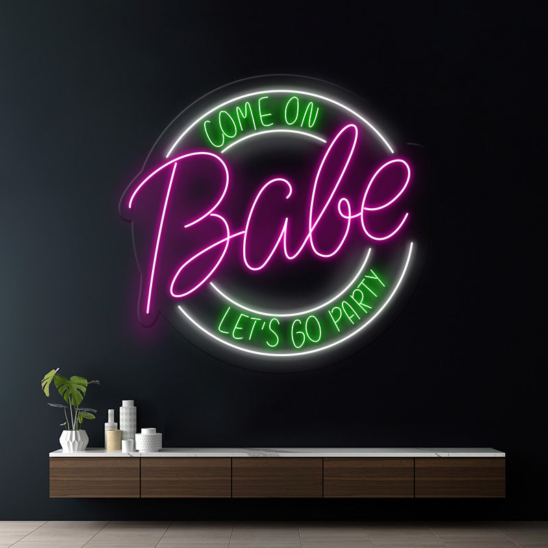 Come Babe Led Neon Sign Party Decor Sign