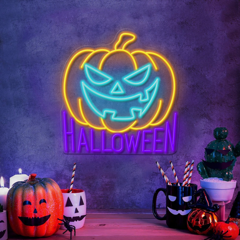 Halloween Pumpkin Led Neon Sign