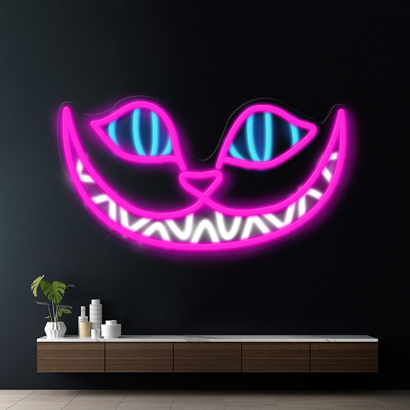 Smile Cat LED Neon Sign Cartoon Neon Sign Kids Room Decor