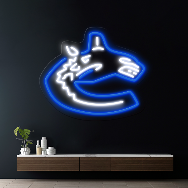 Vancouver Canucks Led Neon Sign Beer Bar Man Cave Wall Decor Sign