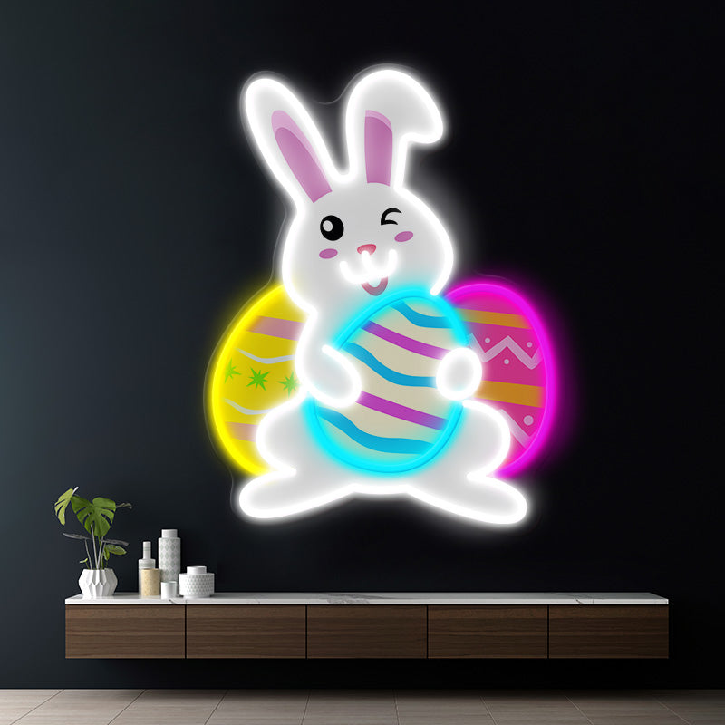 Bunny Led Neon Sign Easter Led Neon Sign for Kids Gift