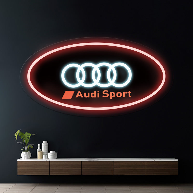 Garage Wall Decor Sign Car Logo Led Neon Sign Man Gift