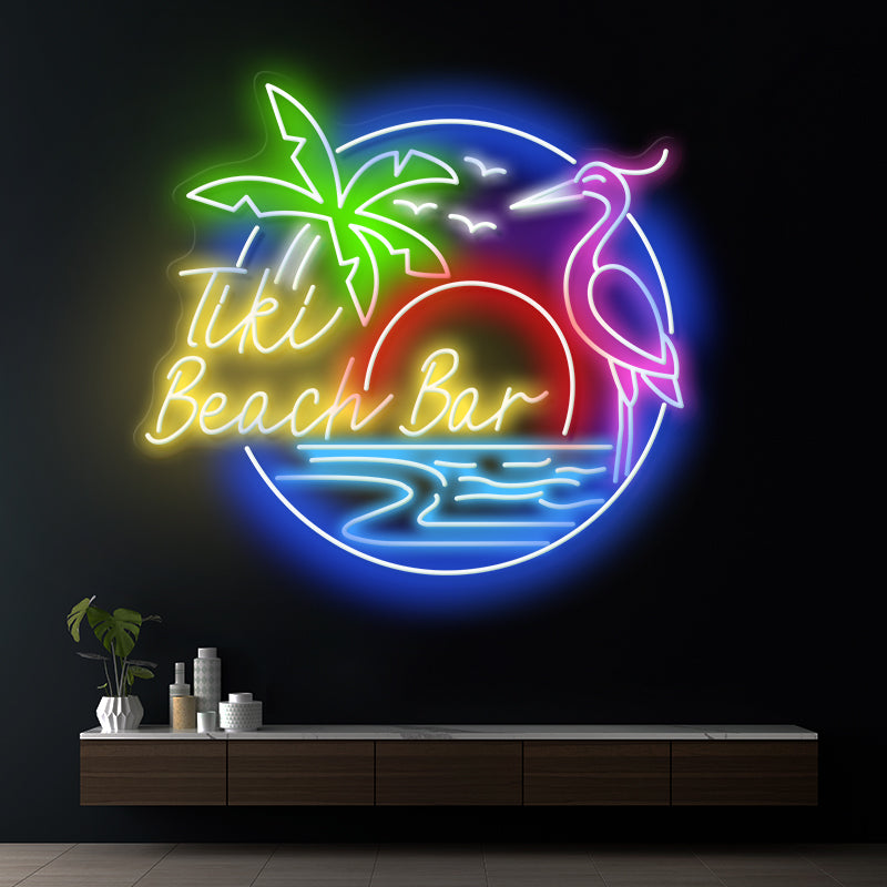Summer Beach Bar Led Neon Sign Bar Shop Decor Sign