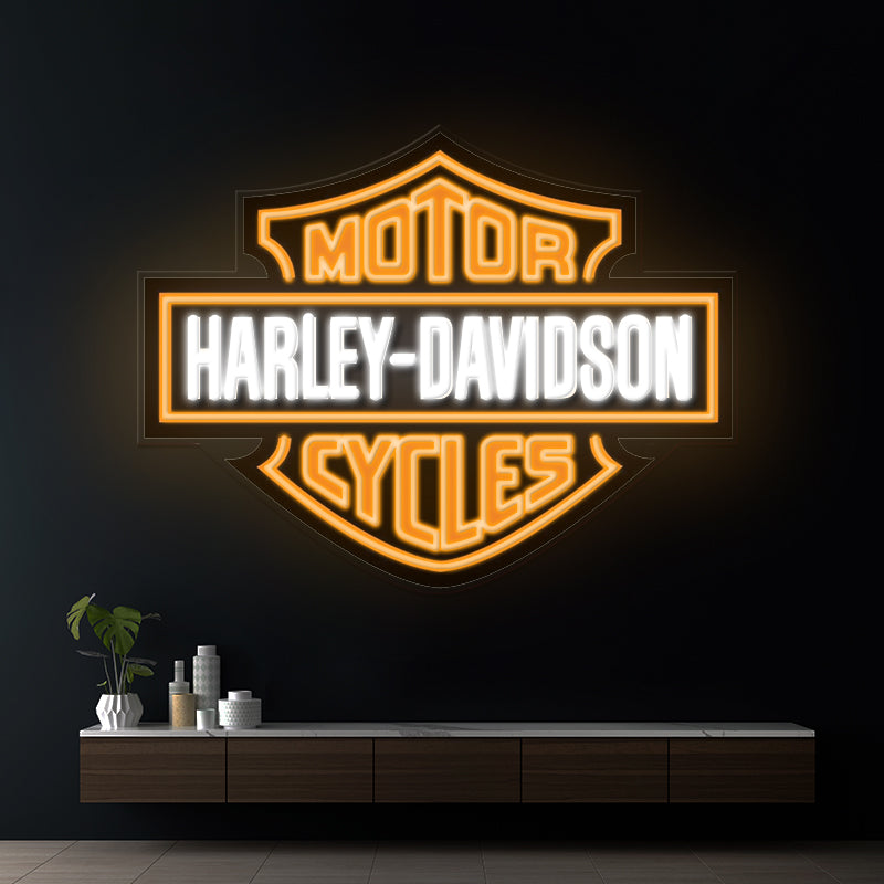 Motor Company Led Neon Sign Man Cave Decor