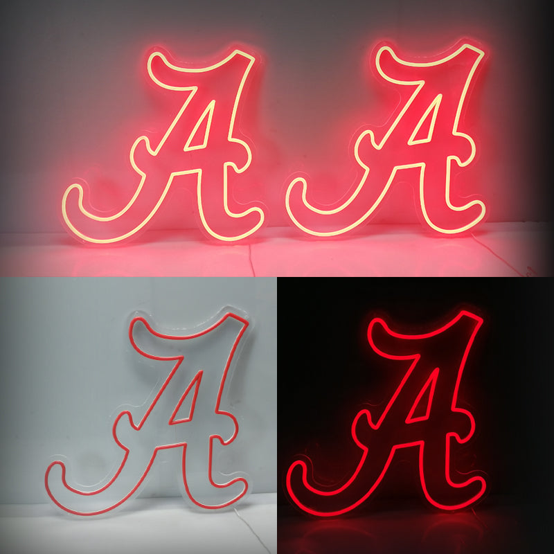 Alabama Crimson Tide Neon Sign Sport Fans Gift Man Cave Decor