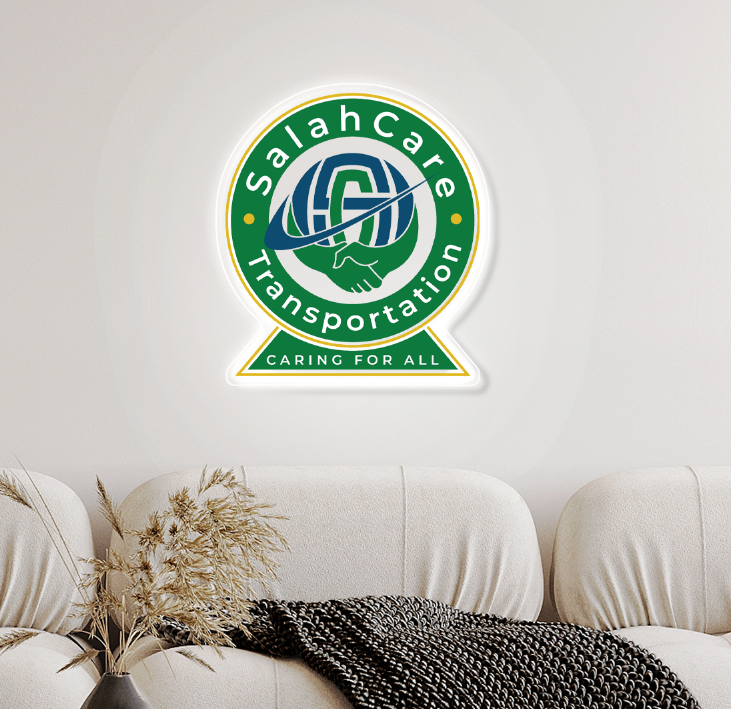 Custom Logo Led Sign 100x90cm