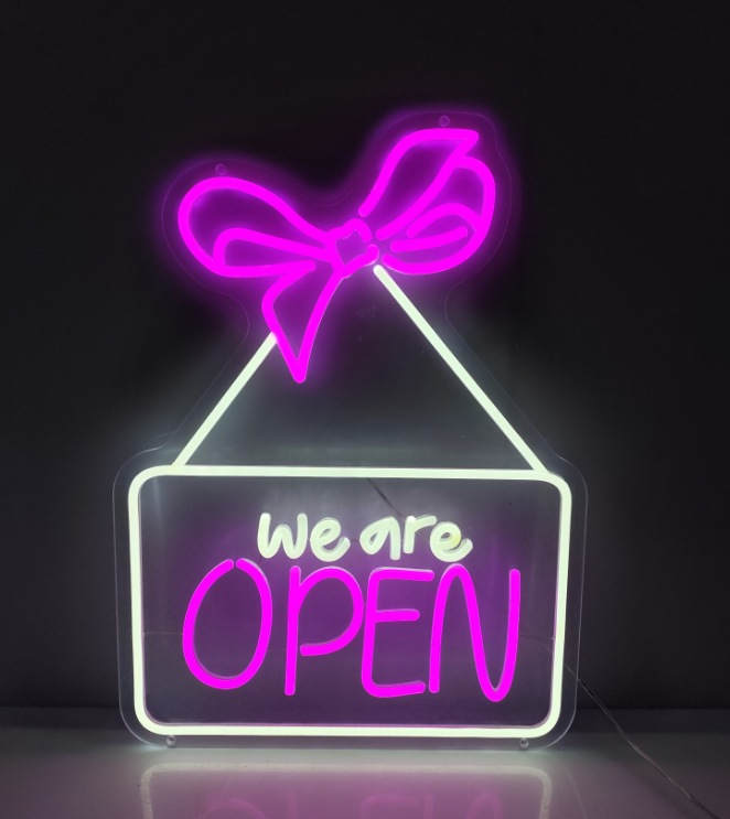 We Are Open Neon Sign Business Led Sign
