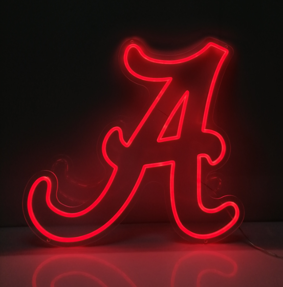 Alabama Crimson Tide Neon Sign Sport Fans Gift Man Cave Decor
