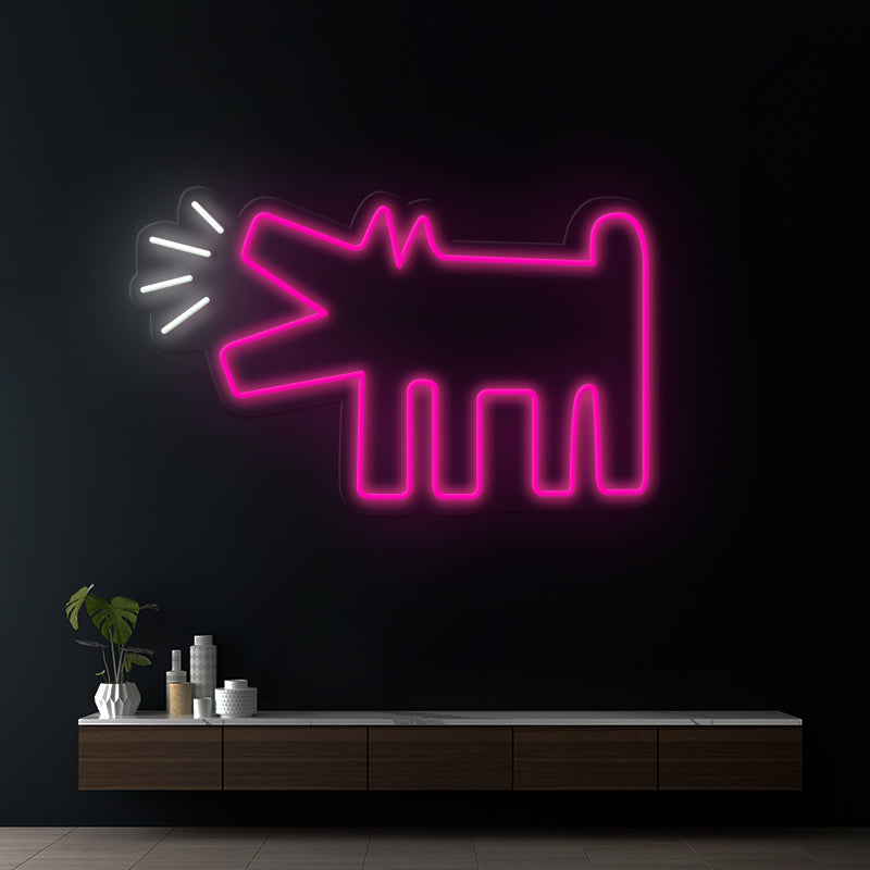 "Barking Dog" Kids Room Neon Sign