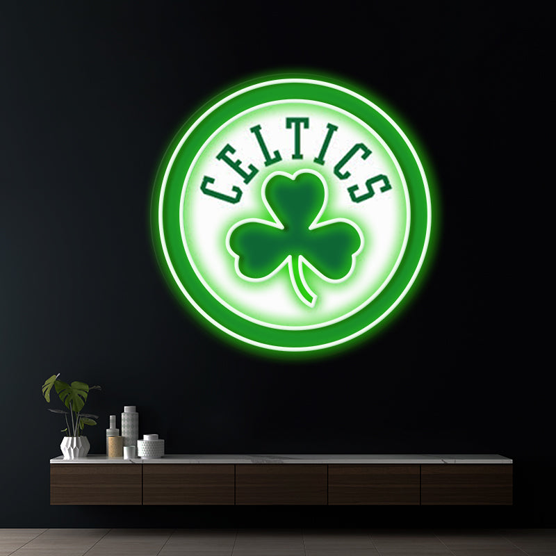 Boston Celtics NBA Led Neon Sign Man Cave Decor