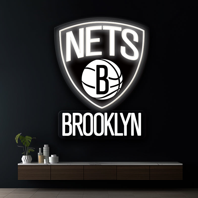Brooklyn Nets NBA Led Neon Sign Wall Decor