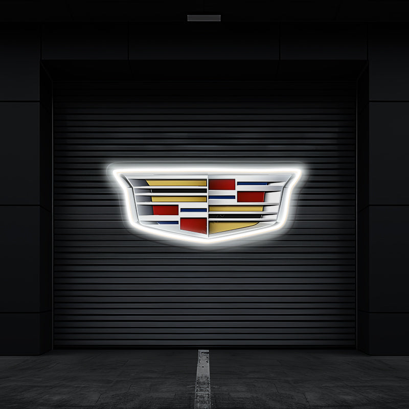 Cadillac Automotive Logo Led Neon Sign Garage Room Decor