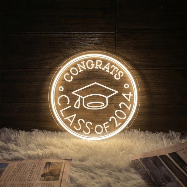 Congrats Class Of 2025 Neon Sign Prom Party Decor Sign