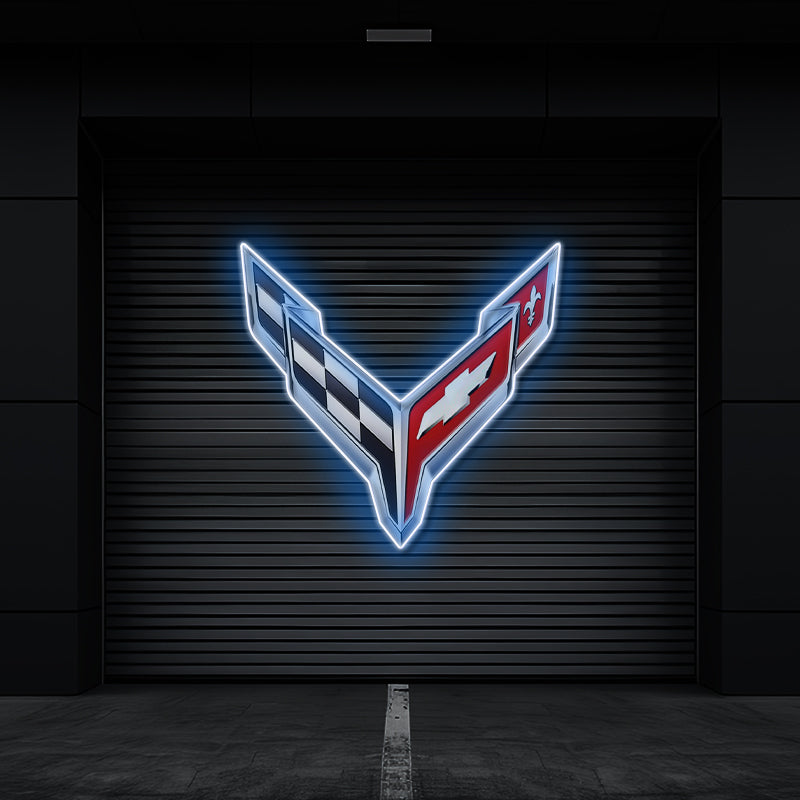 Corvette Led  Neon Sign Man Cave Neon Sign