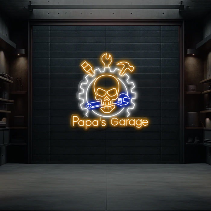 Custom Garage Neon Sign Man Cave Gift