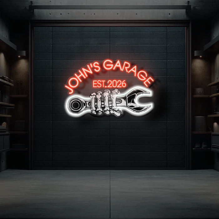 Custom Garage Neon Sign for Men Garage Led Neon Sign