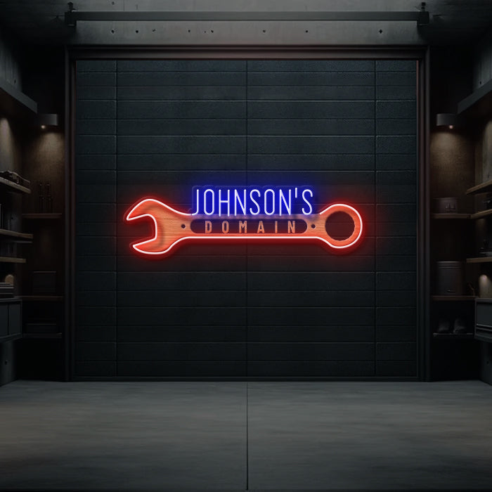 Custom Neon Sign Garage Gift for Men