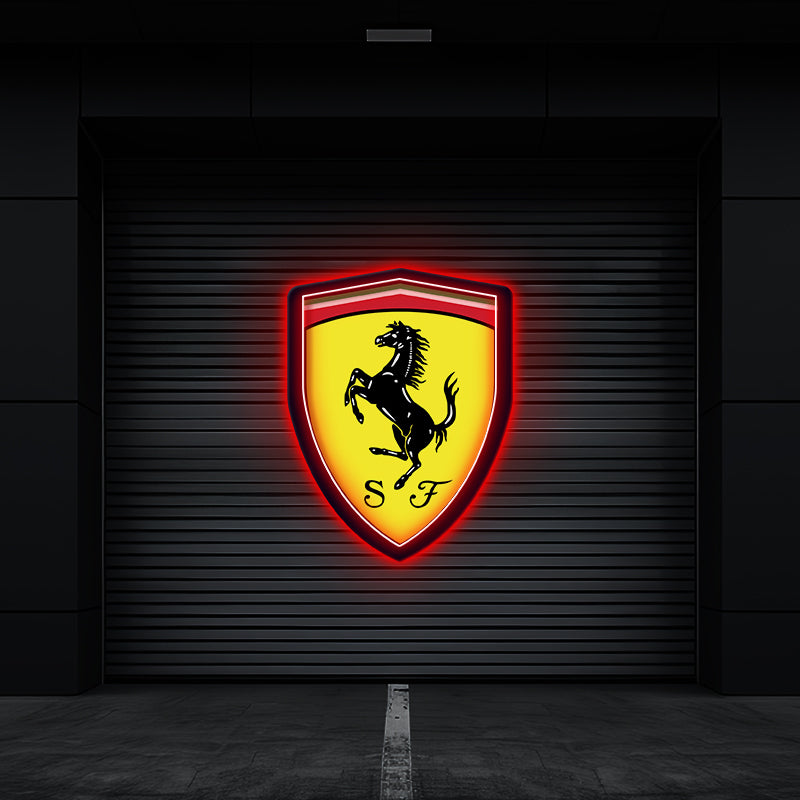 Ferrari Car Led Neon Sign for Garage Decor