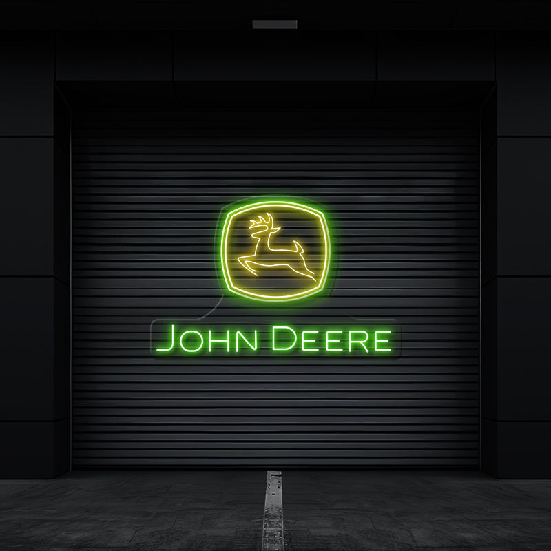 John Deere LED Neon Sign Man Cave Sign Wall Decor