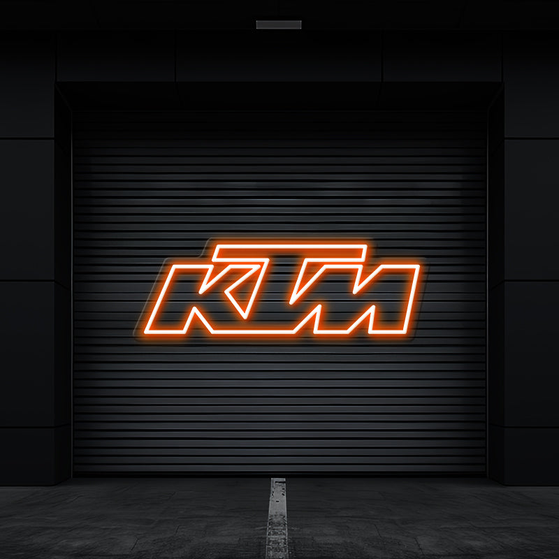 Ktm Motorcycle Logo Led Neon Sign