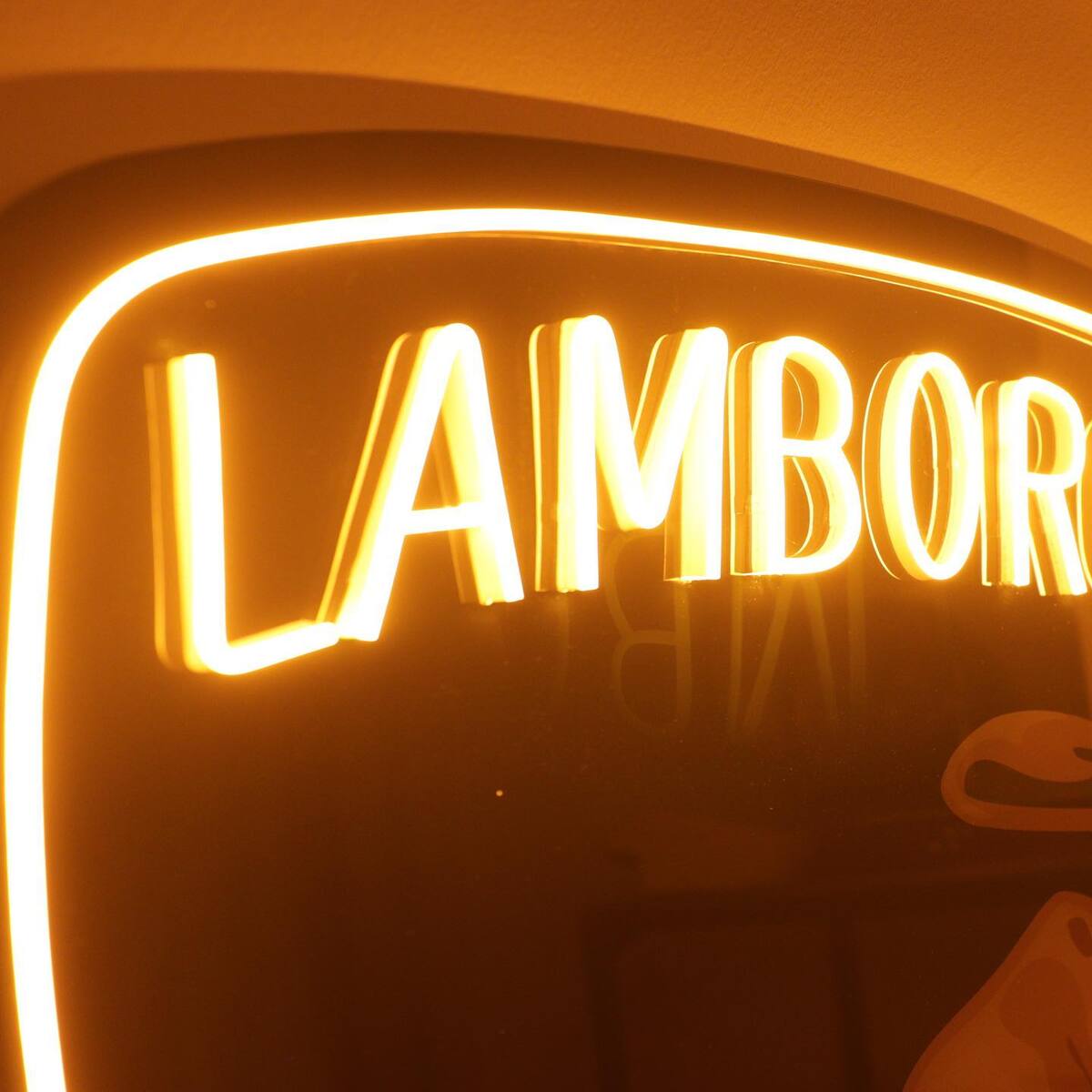 Lamborghini Neon LED Sign Garage Man Cave Home Decor