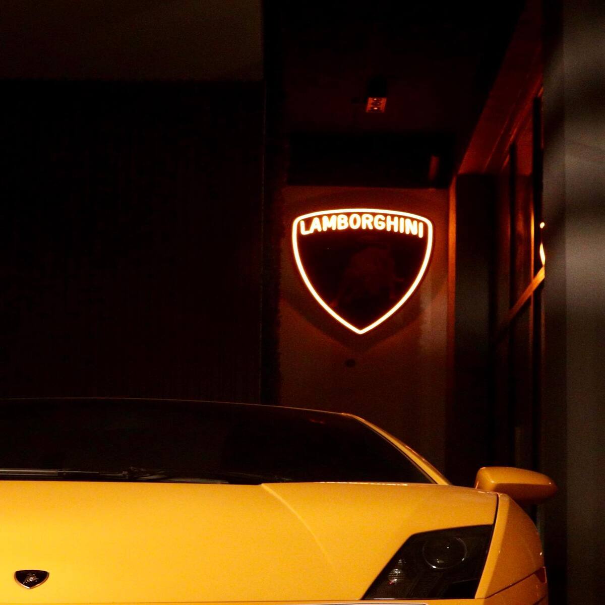 Lamborghini Neon LED Sign Garage Man Cave Home Decor