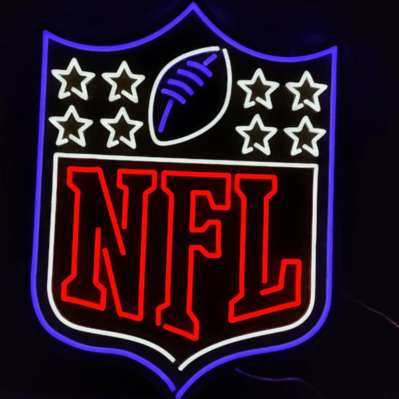 NFL Led Neon Sign Boys Gift Sign Man Cave Decor Light