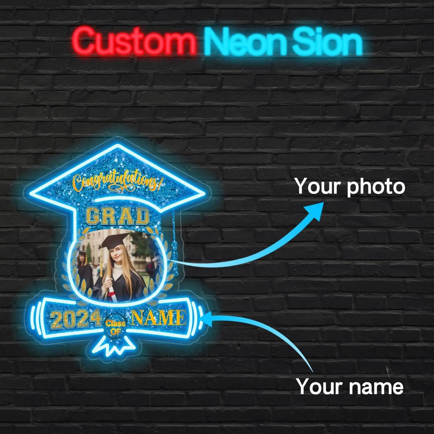 Personalized 2025 Graduation Gift Neon Signs