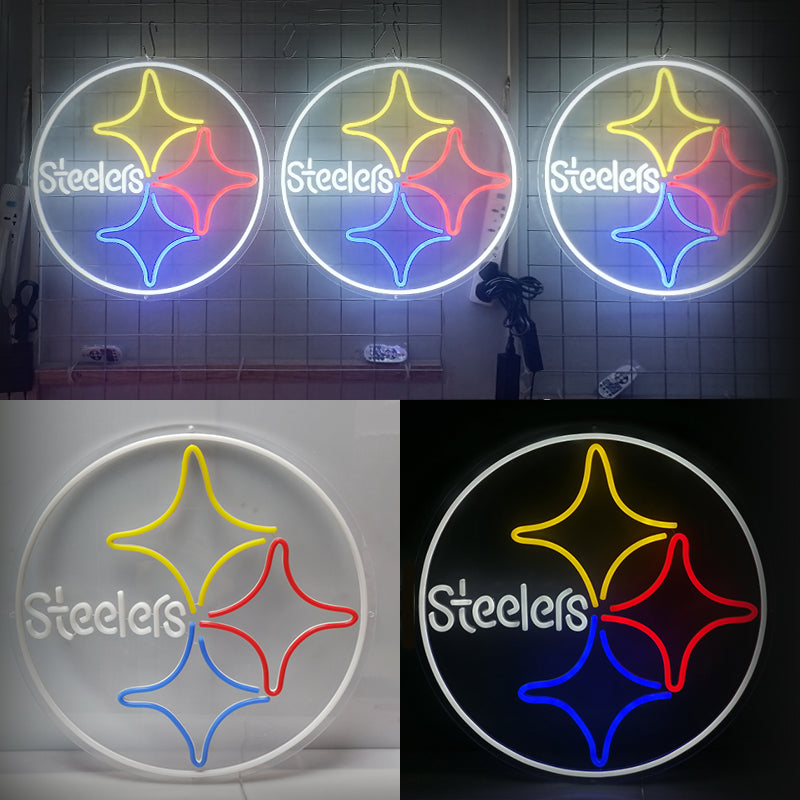 Steelers Led Neon Sign Light Man Cave Decor Sign Light