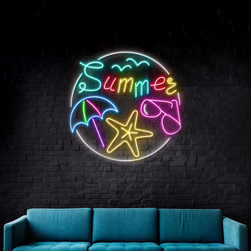 Hello Summer Welcome Neon Sign Party Decor Sign