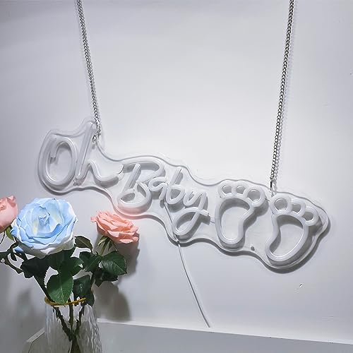 Oh Baby Neon Sign Custom Baby Shower Sign