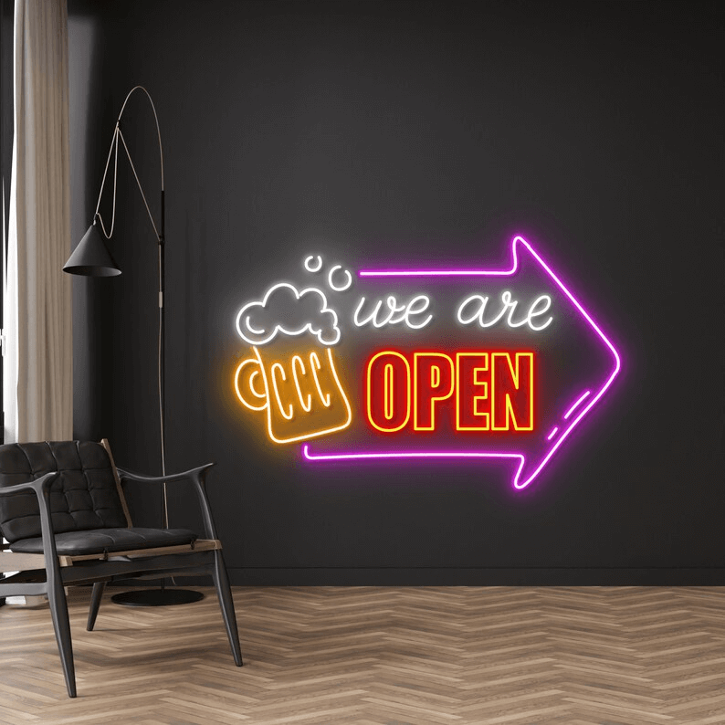 We are Open Neon Sign