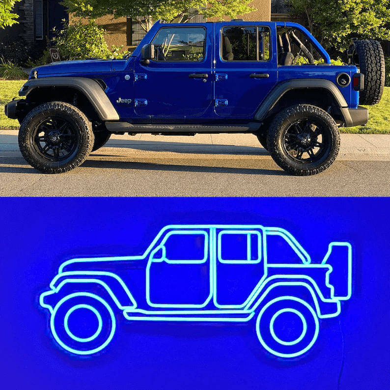 Custom Your Own Car Led Neon Sign Man Gift Garage Wall Decor Sign