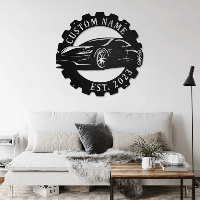 Custom Car Metal for Garage Room Decor