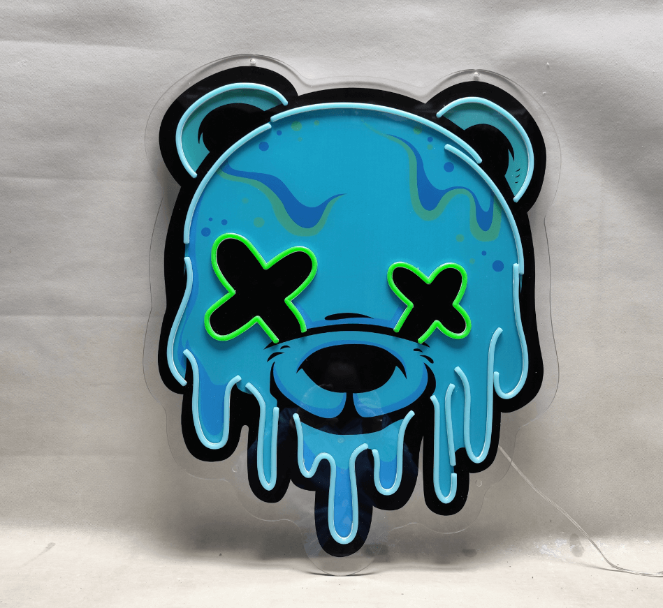 Ice Bear Head Led Neon Sign Home Decor Sign