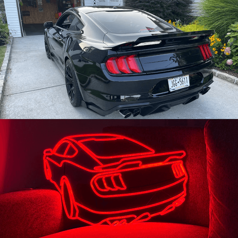 Custom Your Own Car Led Neon Sign Man Gift Garage Wall Decor Sign