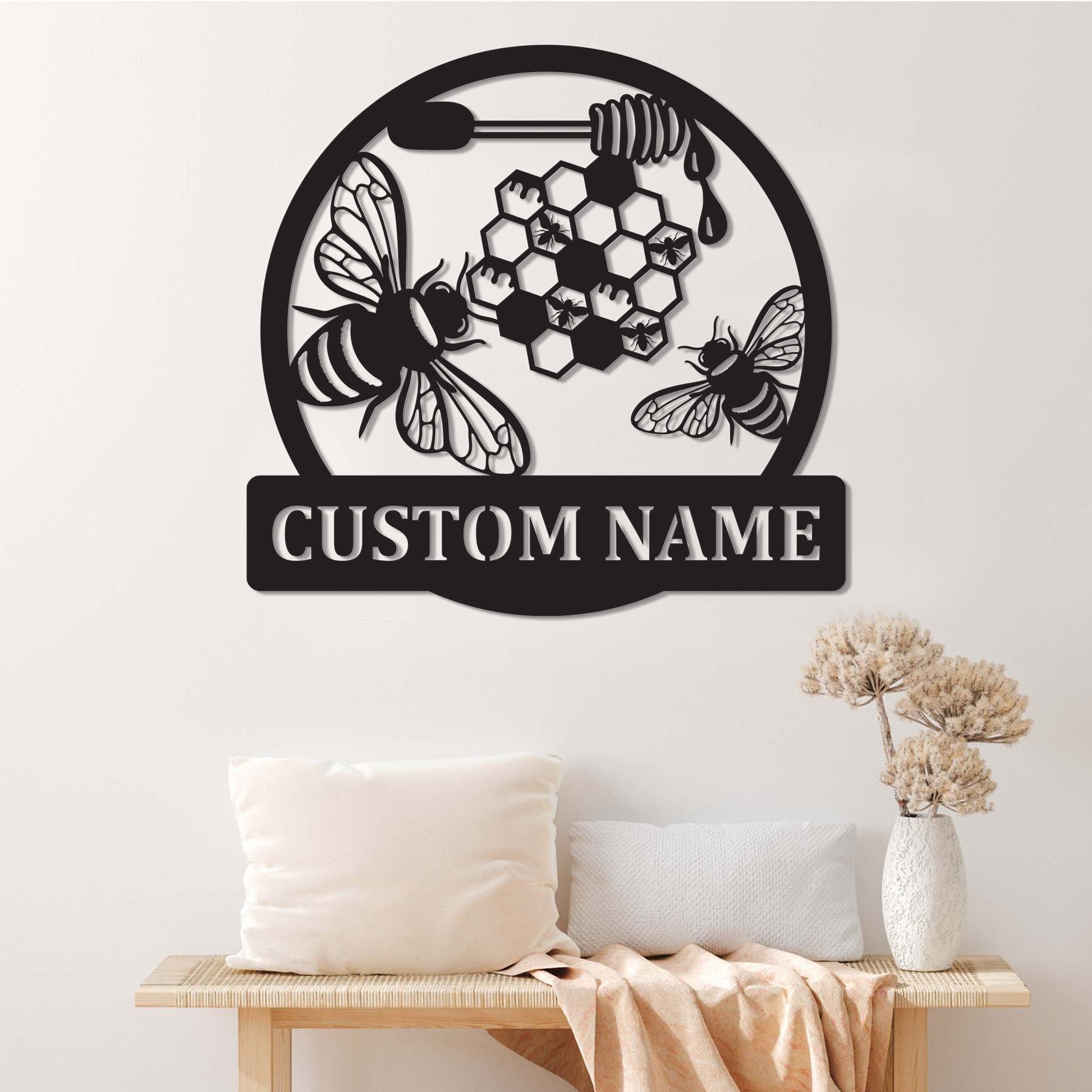 Custom Fishing Fish Pole Metal Sign Room Wall Decor