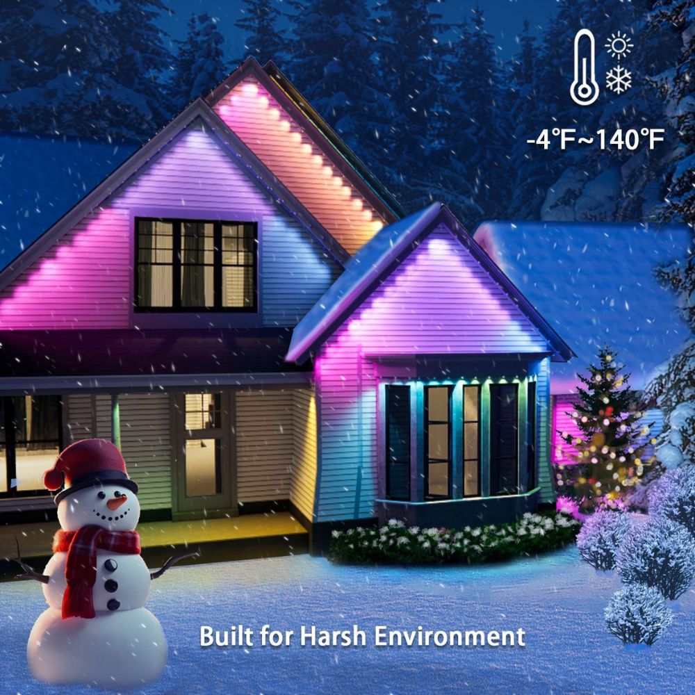 Permanent Smart RGB Outdoor Lights for Halloween Christmas Decoration