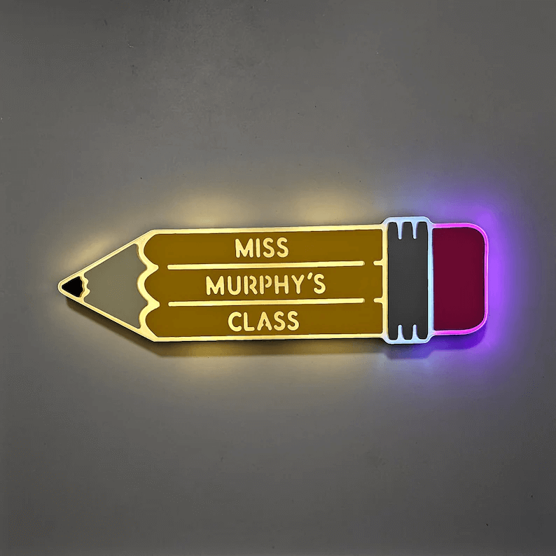 Pencil Light Neon Sign Unique Gift