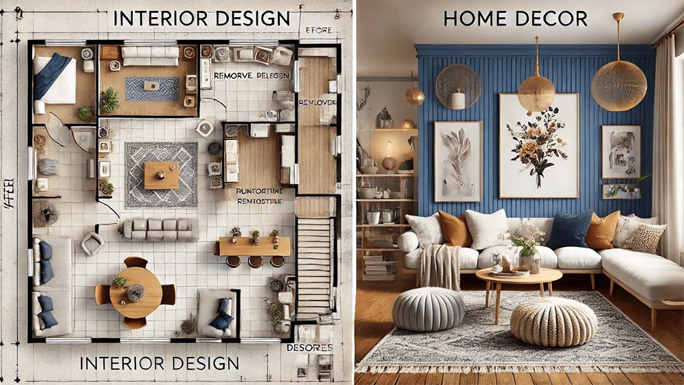 Interior Design vs. Home Decor Explained