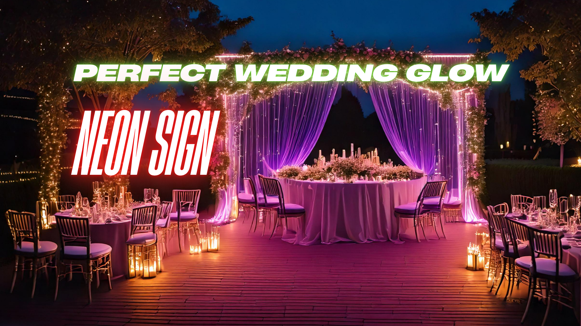 What Size Neon Sign for Wedding?