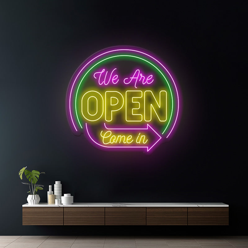 We Are Open Come In Led Neon Sign