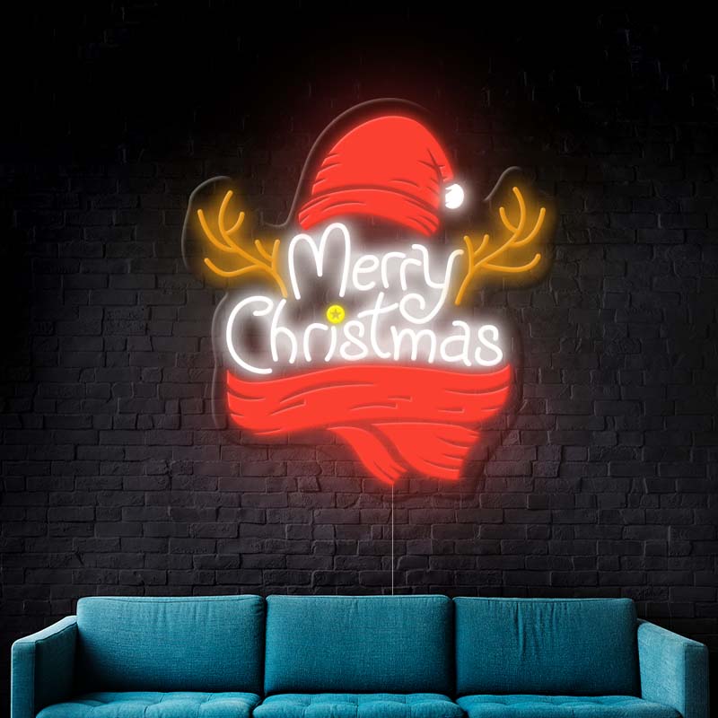 Merry Christmas Led Neon Sign Holiday Decor Sign