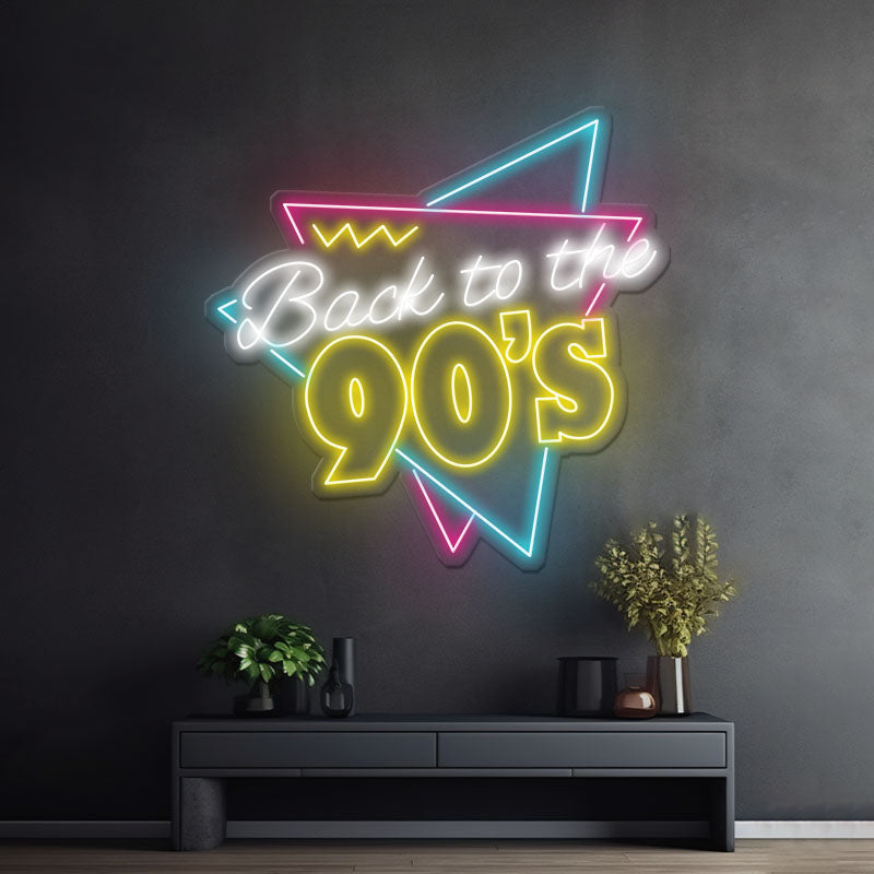 Retro Led Sign Back to the 80s 90s Led Neon Sign