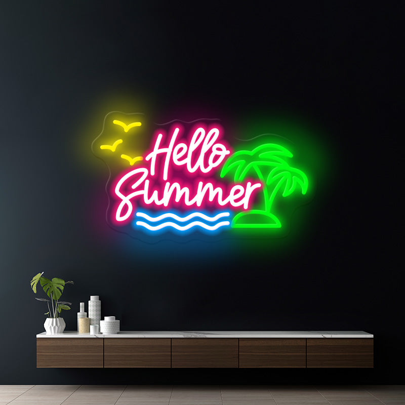 Hello Summer Led Neon Sign