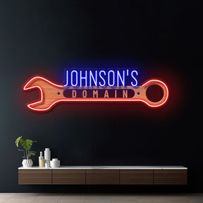 Custom Neon Sign Garage Gift for Men