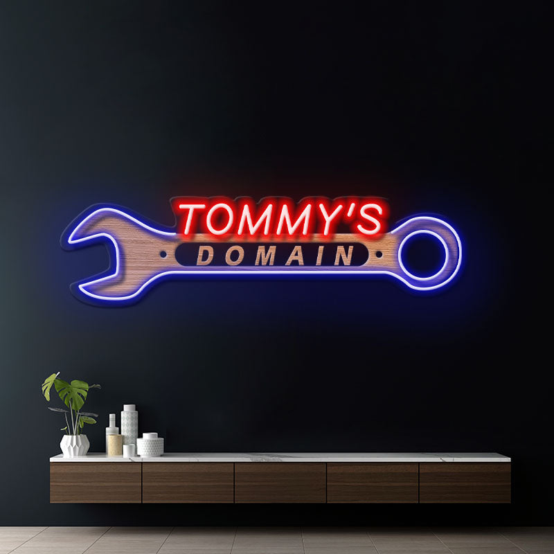 Custom Neon Sign Garage Gift for Men