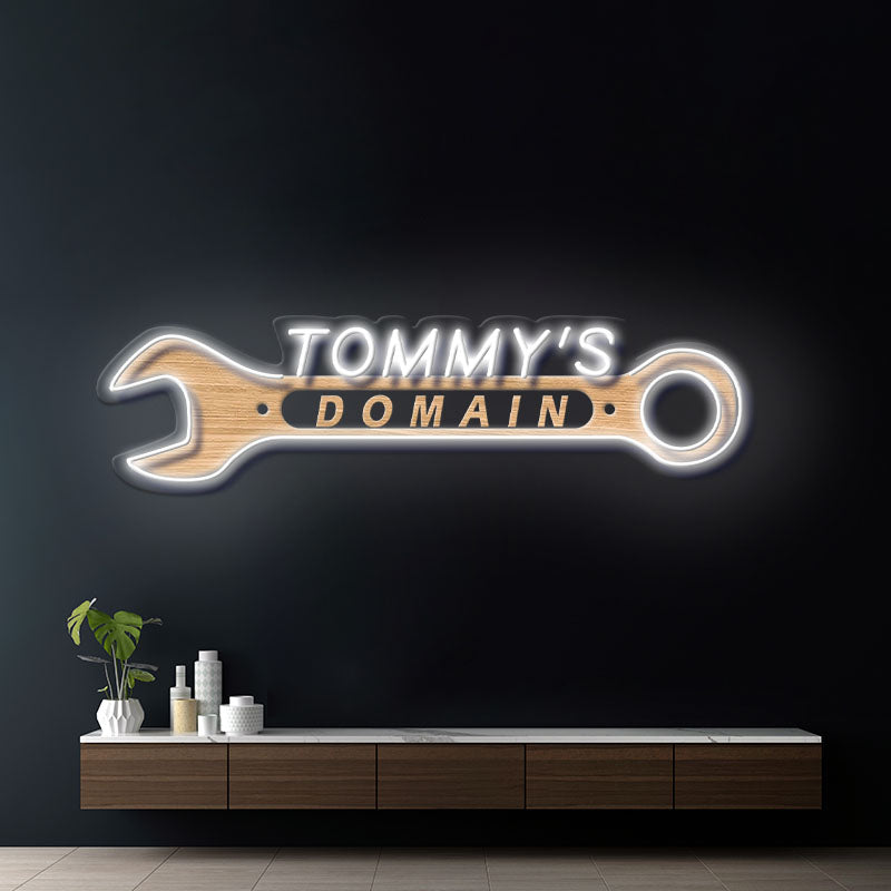 Custom Neon Sign Garage Gift for Men